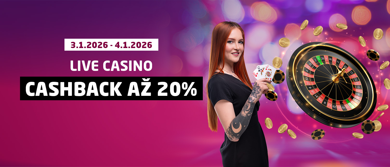 Využi cashback, len tento víkend v Live Casine